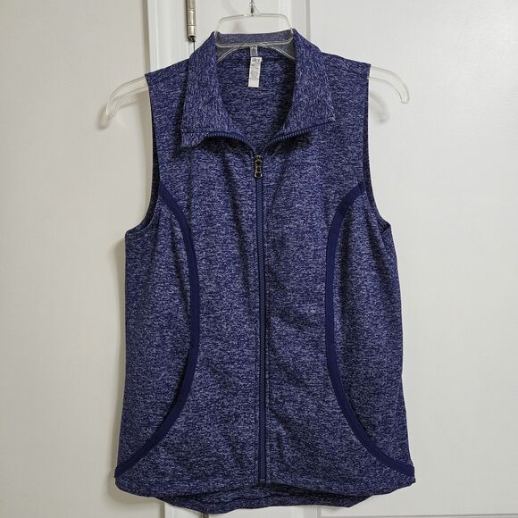 Under Armour Activewear Vest Women’s Small Blue White Pockets Full Zip GUC - Picture 1 of 9